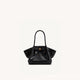 Black large size [crocodile leather pattern in stock]