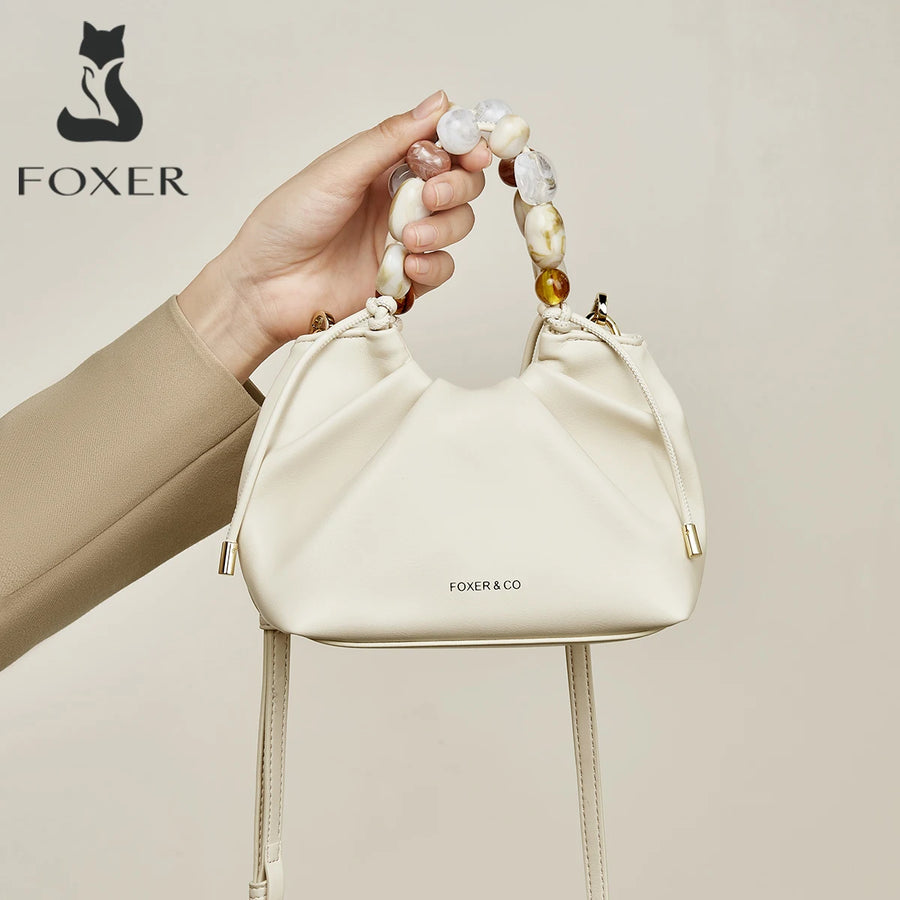 FOXER Beaded Cloud Bag iris.net