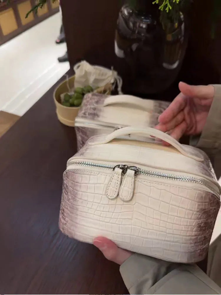 Crocodile Leather Vanity Case iris.net