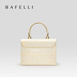 BAFELLI Ivory Gold Lock Bag iris.net