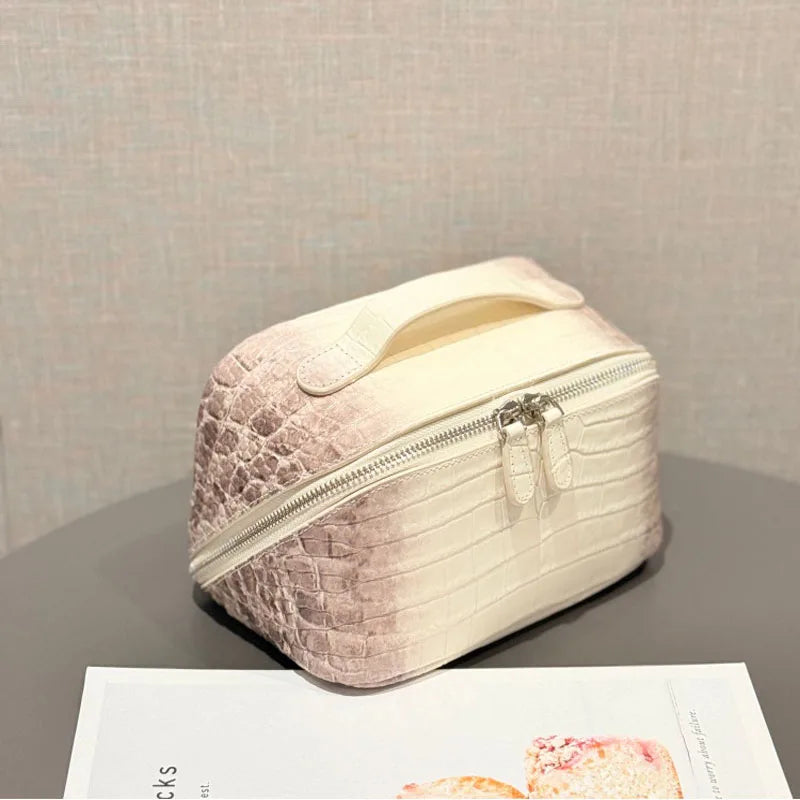 Crocodile Leather Vanity Case iris.net