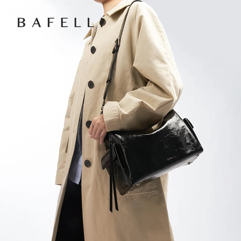 BAFELLI Leather Luxury Tote iris.net