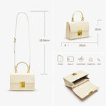 BAFELLI Ivory Gold Lock Bag iris.net