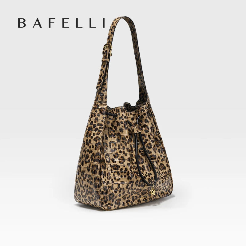 Leopard Cowhide Hobo Bag iris.net