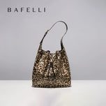Leopard Cowhide Hobo Bag iris.net