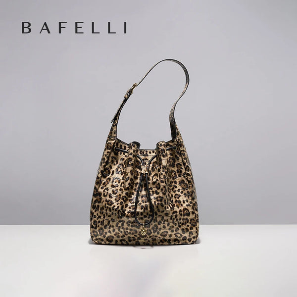 Leopard Cowhide Hobo Bag iris.net
