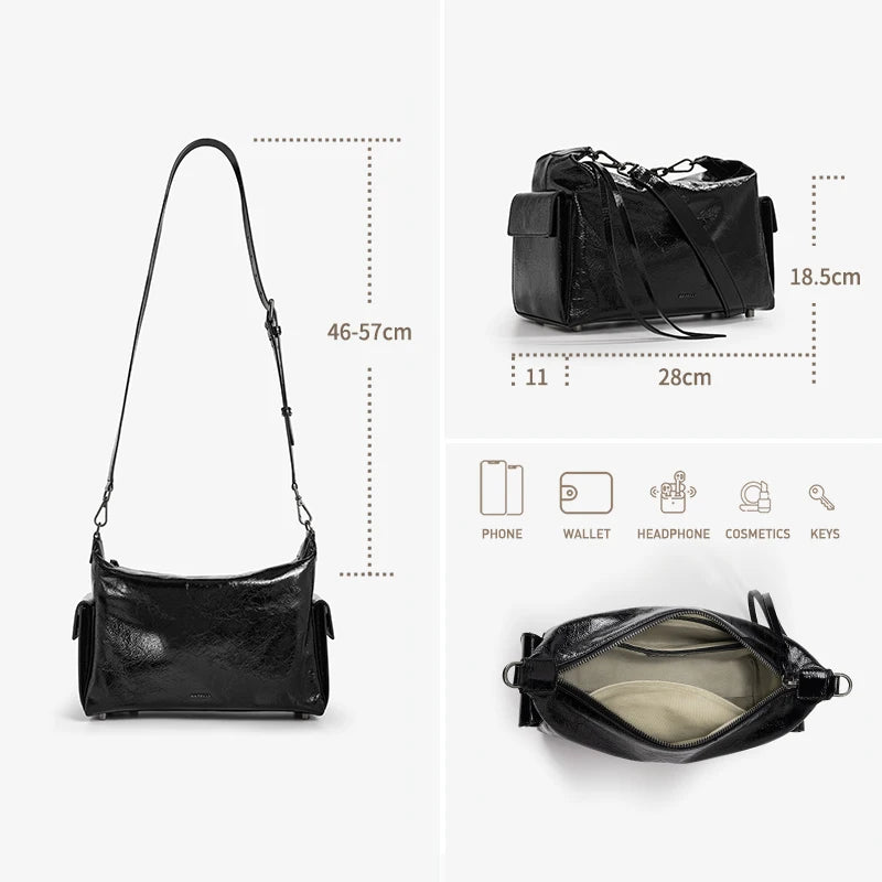 BAFELLI Leather Luxury Tote iris.net