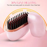 Mini Cordless Hair Straightener Brush iris.net