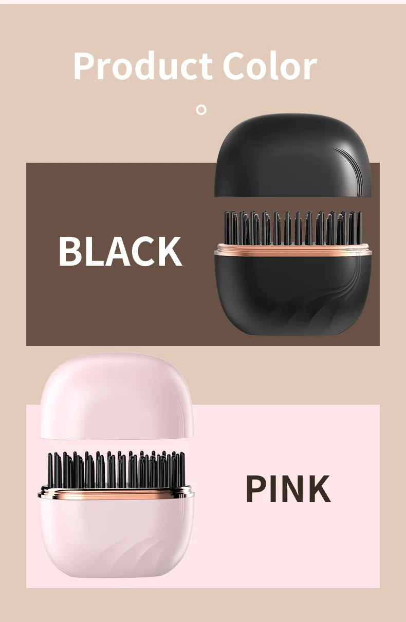 Mini Cordless Hair Straightener Brush iris.net